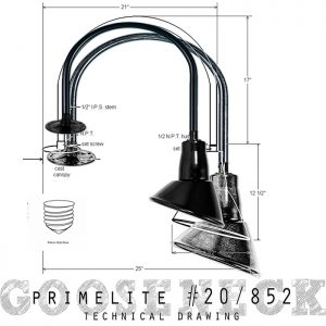 Technical Drawing Gooseneck #20/852